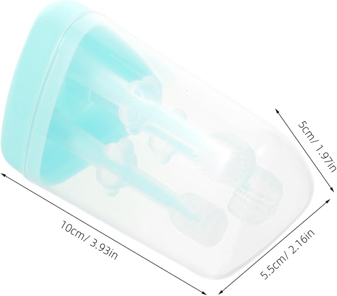 Toyvian 1set Silicone Pet Toothbrush Kit for Cats and Small Dogs Gentle Cleaning with Comfortable Grip Food-Grade Silicone for Daily Oral Care