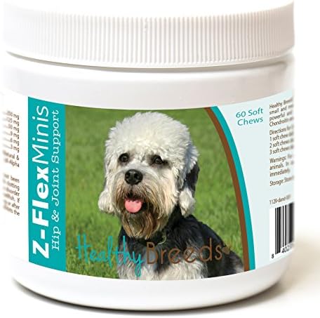 Healthy Breeds Dandie Dinmont Terrier Z-Flex Minis Hip and Joint Support Soft Chews 60 Count