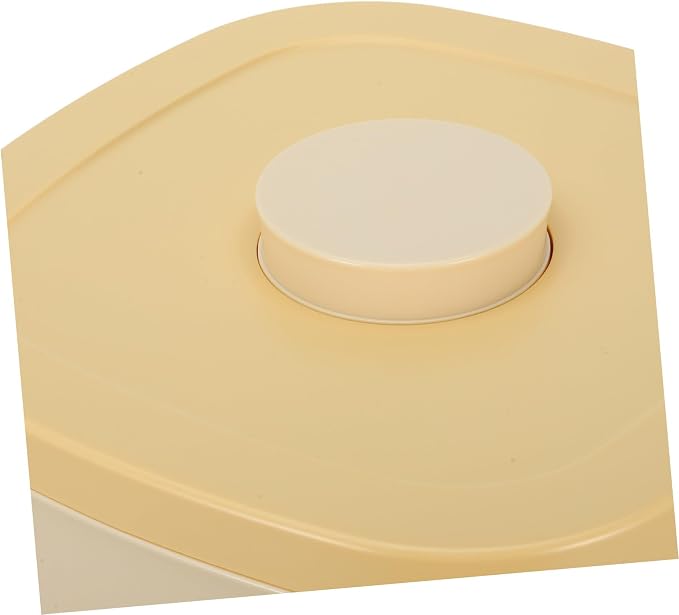 Large Capacity Airtight Pet Food Storage Container Vacuum-sealed Cat Dog Food Bin Plastic Keeps, Large, Yellow