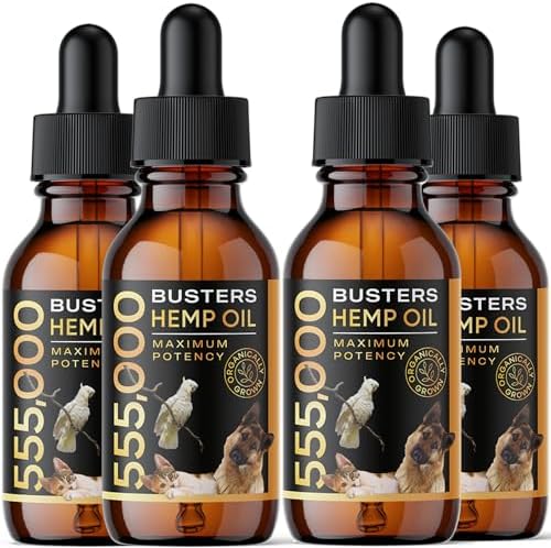 Buster's Hemp Oil for Dogs & Cats, Calm, Joint, Coat, 4Pack 60ml