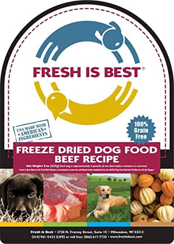 Fresh Is Best Beef Freeze Dried Dog Food – High-Protein Beef Dog Treats