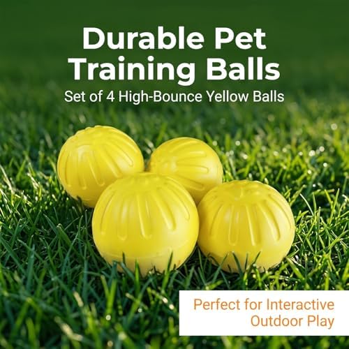 Dog Balls, 4Pack, 9cm/3.54inch | Aggressive Chewers, Durable Dog Toys, EVA Foam, Float in Water, Medium Large Dogs