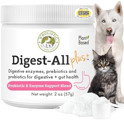 Probiotics for Dogs and Cats for Gut & Digestive Health, 2 Oz, 57 Scoops