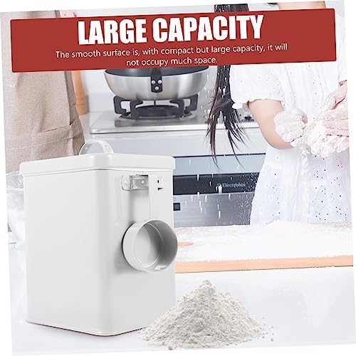 Dog Cat Food Holder Airtight Pet Food Storage Canister for Organizing Dry Food Treats Biscuits Stylish Farmhouse Design Compact Capacity