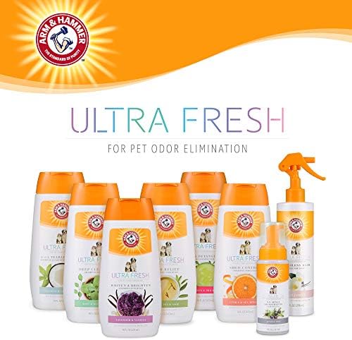 Arm & Hammer Ultra Fresh Waterless Dog Bath Spray, White Jasmine, 10 Fl Oz | No-rinse baking soda formula for dogs that resist bathing, freshens coat between full baths or after outdoor activity