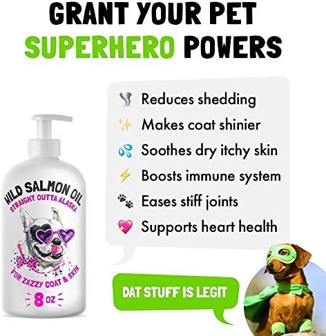 LEGITPET Hemp Hip & Joint Supplement for Dogs 120 Soft Chews and Wild Alaskan Salmon Oil for Dogs & Cats 8 oz Bundle - Supports Joint Function, Immune & Heart Health - Natural Pain Relief and Mobility