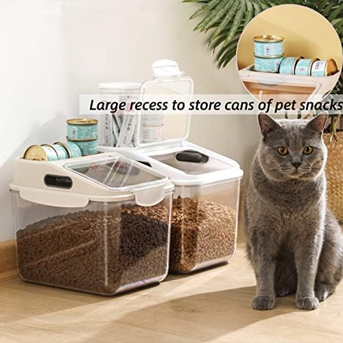 Fhiny 5.5LB Dog Food Storage Container, 5.5LB, Polyethylene Terephthalate G, Transparent