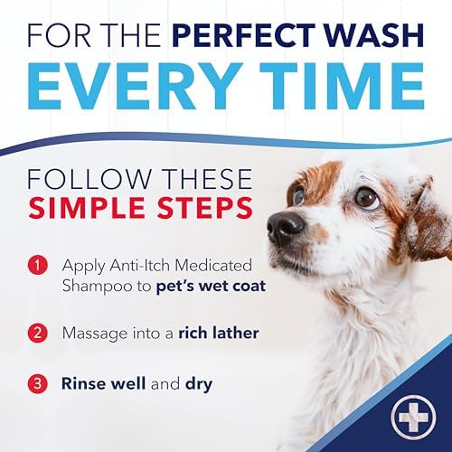 TropiClean OxyMed Medicated Shampoo & Spray for Pets Itchy Skin, 2 Pack | Skin-Soothing Oatmeal Formula | For Itchy Skin | Medicated Shampoo & Spray Set | Dogs & Cats