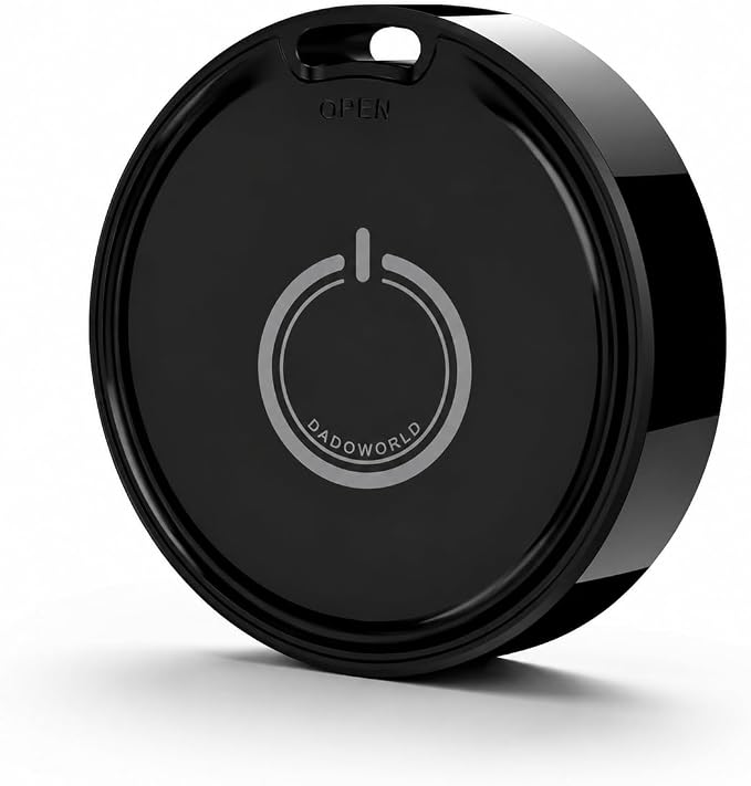 Smart Tag for Android & iPhone, Bluetooth Tracker Works with Google Find My Device & Apple Find My, GPS Item Finder for Keys, Wallet, Luggage & Pets, Loud Alarm, Replaceable Battery by DadoWorld