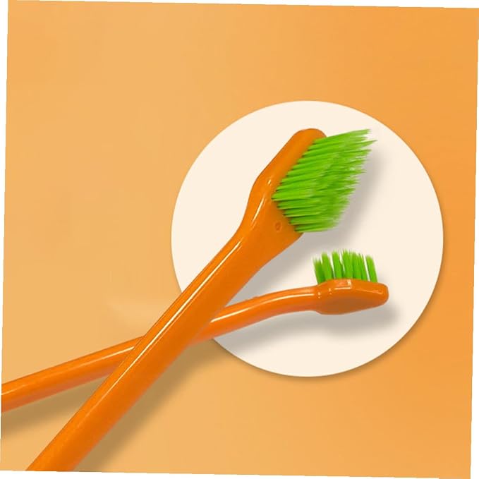 Luxshiny Professional Pet Toothbrush with Ergonomic Handle and Soft Bristles Convenient Finger Toothbrush for Dogs and Cats Portable Teeth Cleaning Tool Suitable for Multiple Pets