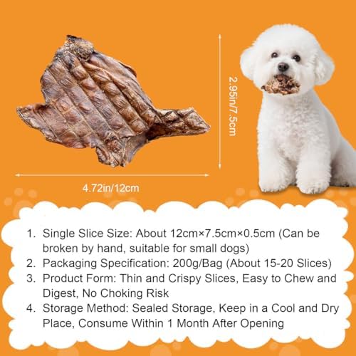 Beef Lung Dog Treats, All-Natural Single Ingredient, Dehydrated & Crispy, High Protein Low Fat Snacks for All Dogs