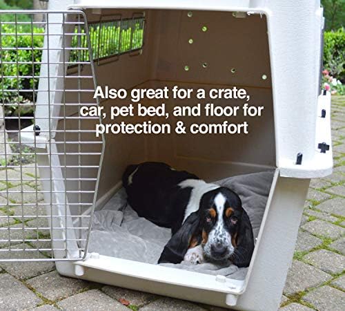 PetFusion Premium Dog & Cat Blanket | Ultra Soft Pet Blanket Available in Plush or Quilted; 2 Colors (Grey; Brown) | Perfect for Small Dogs & Large Dogs