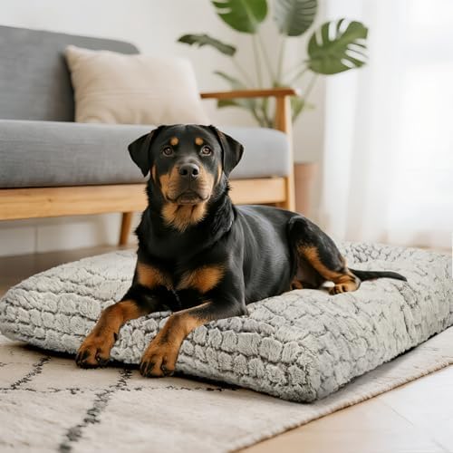 Dog Bed Crate Pad for Small Dogs 42"x28" Coffee