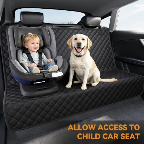 PETICON Waterproof Pet Bench Seat Cover - for Midsize & Large SUVs