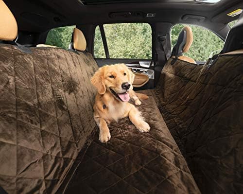 Plush Paws Velvet Rear Seat Protector - X-Large Chocolate, Hammock