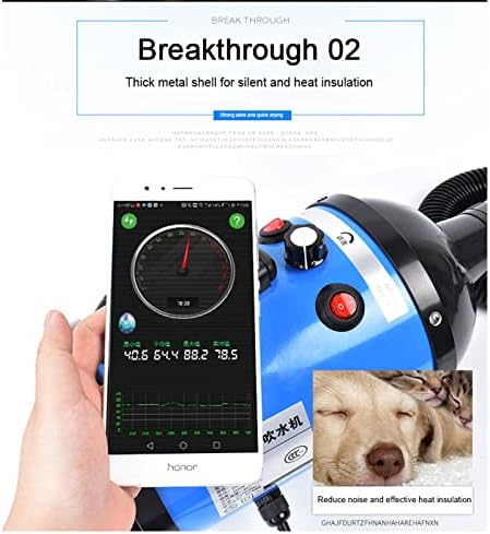 Dog Blow Dryer 2600W, Professional Dog Quiet Hair Dryer High Velocity Air Forced Adjustable Speed Bathing Wash for Small Medium Large Dogs Cats Pets,Purple