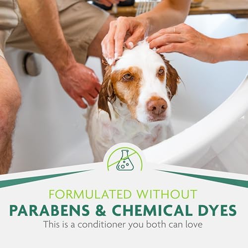 FURminator Ultra Premium deShedding Conditioner for Dogs, 1 Gal with Pump | Reduces Excess Shedding, Nourishes Skin & Coat, Helps Remove Wet Dog Smell, No Parabens or Dyes, Fresh Scent