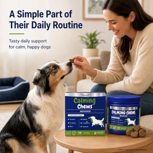 Calming Chews for Dogs, Chamomile, Valerian, 120-Pack, 120 Count