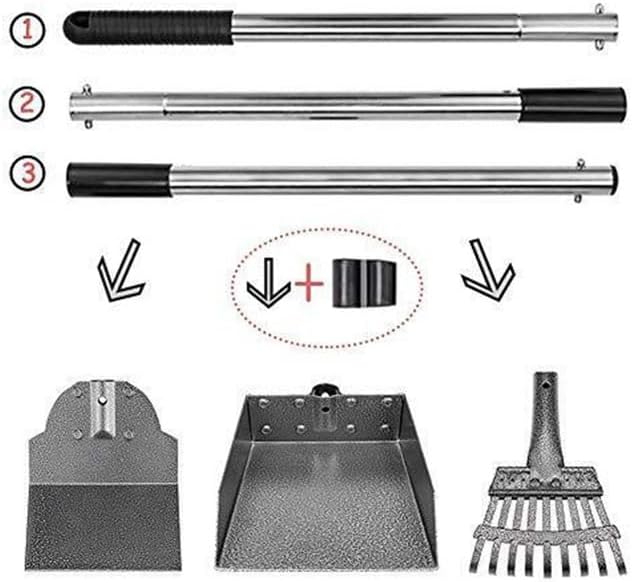 3-Piece Dog Waste Set – Rake, Scoop & Shovel Pooper Scooper Set