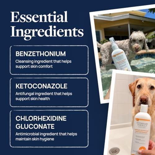 Veterinary Formula Clinical Care Antiseptic & Antifungal Spray, 8 fl oz | Helps Soothe Red, Scaly & Greasy Skin