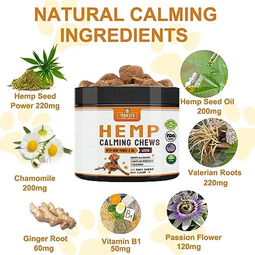 Dogs Hemp Calming Chews, Beef