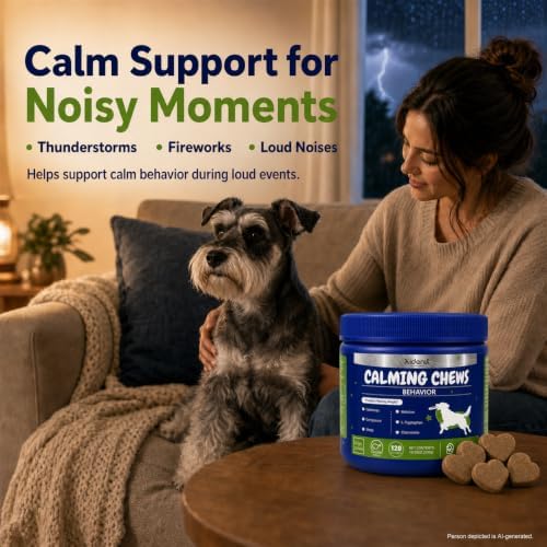 Calming Chews for Dogs, Chamomile, Valerian, 120-Pack, 120 Count
