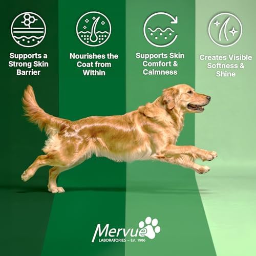 Mervue Skin and Coat Supplement for Dogs in Gel (30 Day Supply)