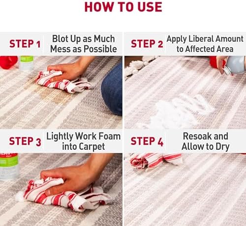 Nature's Miracle Dog Stain & Odor Remover Foam, Enzymatic Cleaner, 32 oz