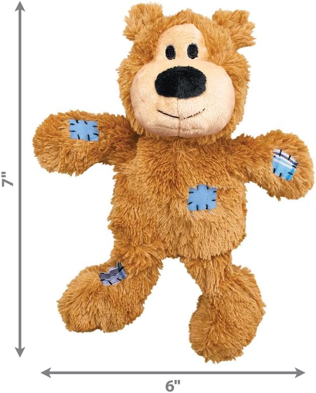 KONG Wild Knots Bear Dog Toy - Small/Medium - Assorted Colors