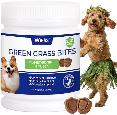 Wellix Grass Savers for Dogs Urine, Green Lawn Chews for Dog, 9.17 oz