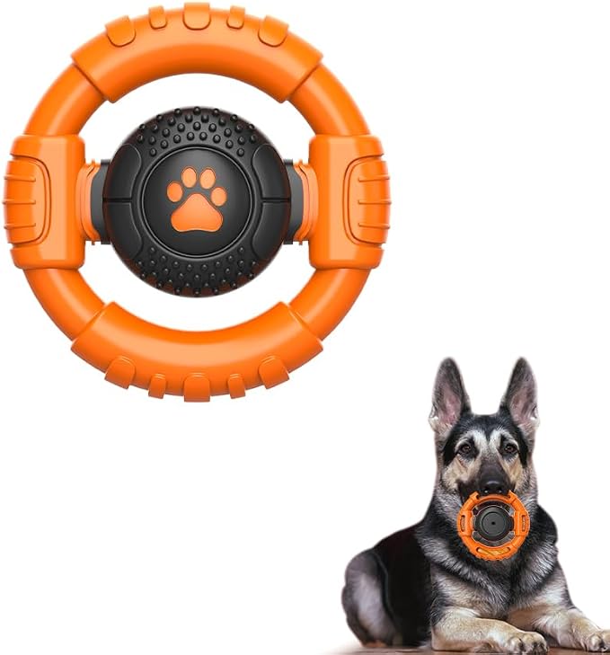 Dog Toys for Aggressive Chewers Large Medium Small Breed, Indestructible Durable Tough Dog Chew Toys to Keep Them Busy, Nylon Rubber Interactive Dog Toys