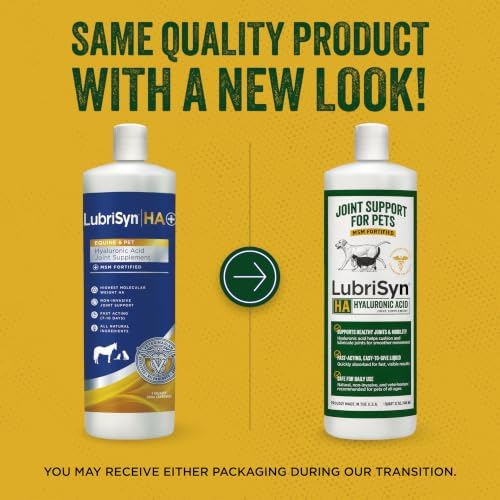 LubriSyn HA Hip & Joint Supplement Plus MSM for Dogs & Cats, 32 oz
