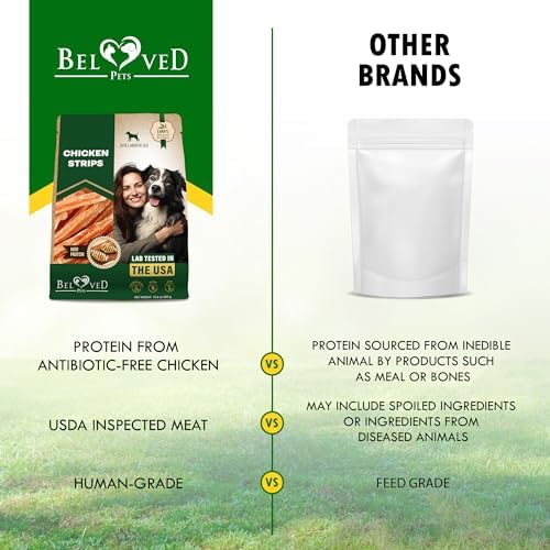 Beloved Pets Chicken Jerky Strips for Dogs - Human Grade, 10.6oz