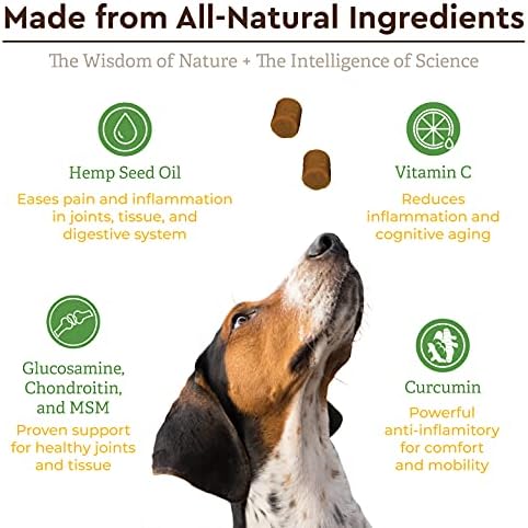 Infinite Pet Life Ultimate Hip & Joint Chews for Dogs – Peanut Butter Flavor – Glucosamine, Chondroitin, MSM & Turmeric – Advanced Joint Support for Dogs 90 Soft Chews