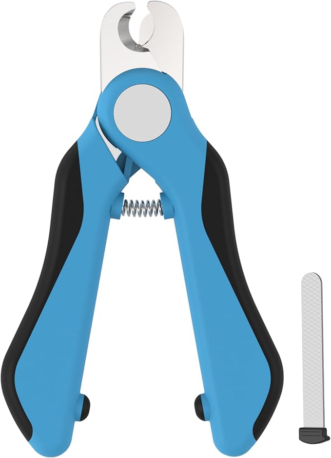 Swihauk Heavy Duty Dog Nail Clippers with Nail File, Blue