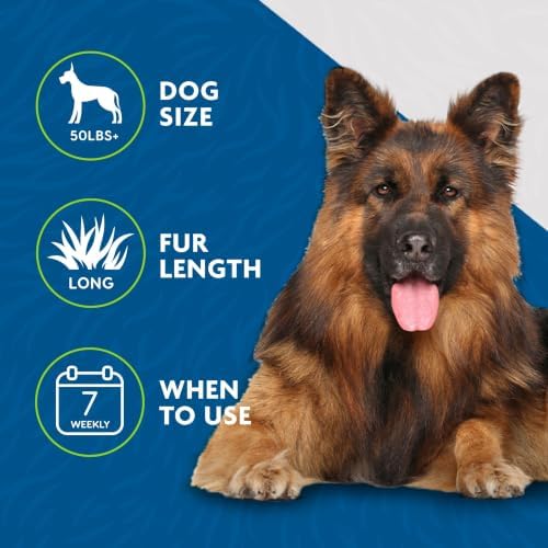 FURminator Large Dog Undercoat deShedding Tool for Long Hair, Large, Blue