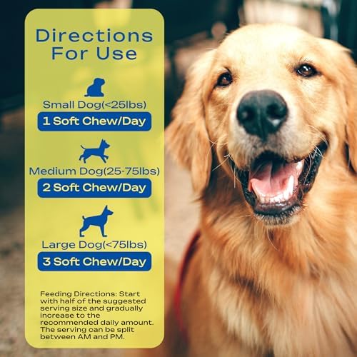 Green Lipped Mussel Joint Supplement for Dogs & Cats - 120 Soft Chews - Natural Support for Hip, Joint & Muscle Health