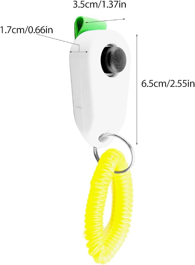 Zerodis Pet Dog Training Clicker with Wrist Bands Strap, Poop Bag Dispenser