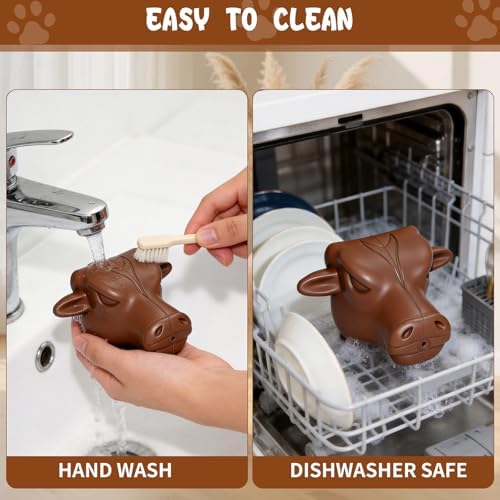 Tough Treat Dispensing Dog Toys for Aggressive Chewers | Natural Rubber, Treat Dispensing, Medium Large Dogs, Interactive Slow Feeder Puzzle, Dishwasher Safe