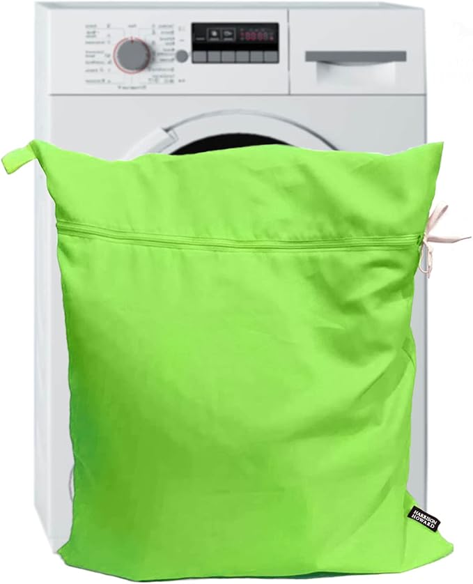 Harrison Howard Pet Washing Bag Dog Cat Horse Hair Laundry Bag for Rug Sheet Boots Pets Laundry Helper Neon Green
