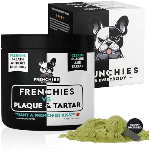 Frenchies vs Plaque & Tartar - Dog Dental Powder for Teeth Cleaning