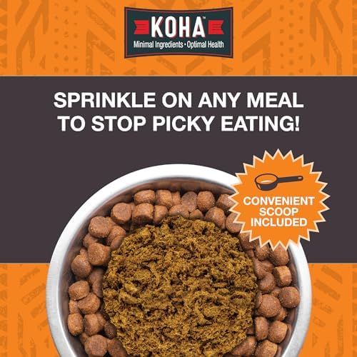 KOHA Raw Life Freeze-Dried Raw Topper Chicken, for Dogs and Cats, High Protein Meal Topper for Picky Eaters with Probiotics, 8oz Bag