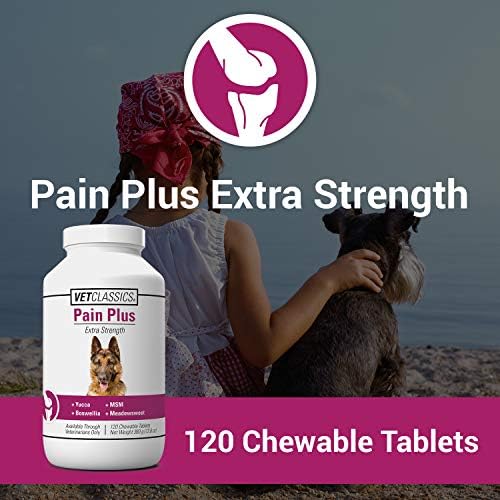 Vet Classics Pain Plus Extra Strength Dog Supplement - 120 Tablets