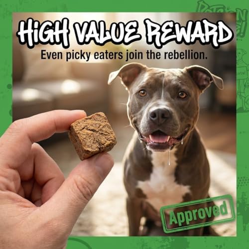 Freeze Dried Bison Liver Dog Treats, USA Made, 3oz