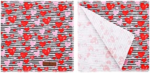 lionet paws Valentines Dog Bandana for Small Medium Large Dogs, Small (Pack of 1), Small
