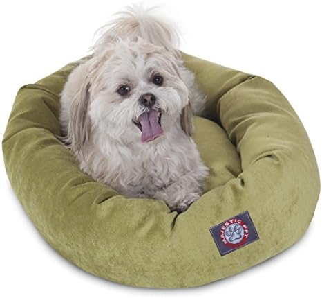 Majestic Pet Micro Velvet Calming Dog Bed, 24 Inch Small, Washable, Apple