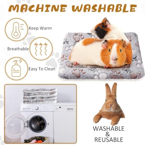 Tuanse 4 Pack Soft Pet Bed Mat Small Dog Crate Fleece
