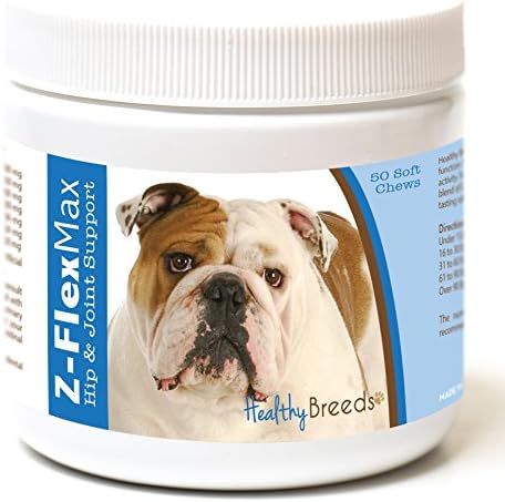Healthy Breeds Bulldog Z-Flex Max Hip and Joint Soft Chews 50 Count