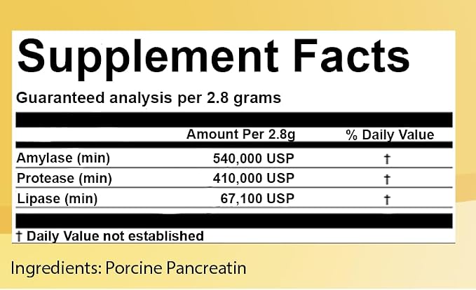 | Pancretase Digestive Enzymes | 10x Pancreatin | Pancreatin for Dogs and Cats | Pancreatic Enzyme | Great for Pets with EPI