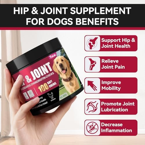 Hip and Joint Supplement for Dogs, Advanced Glucosamine for Dogs